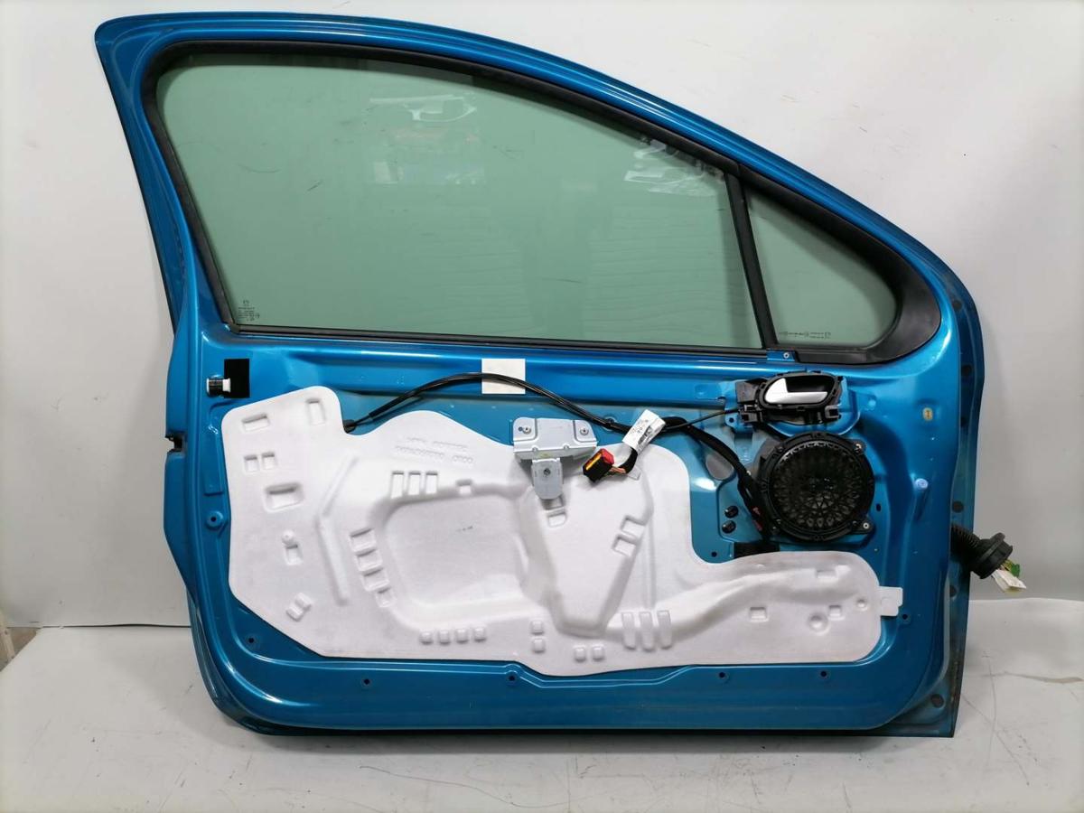 Peugeot 207 original T&uuml;r vorn links KMU Blaumetallic 3-T&uuml;rer Bj.2008